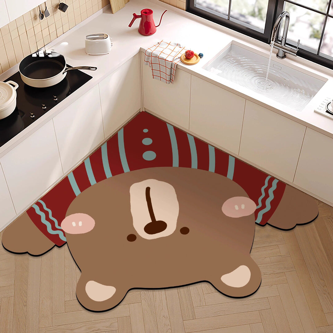 Cute Bear Shaped  Rug