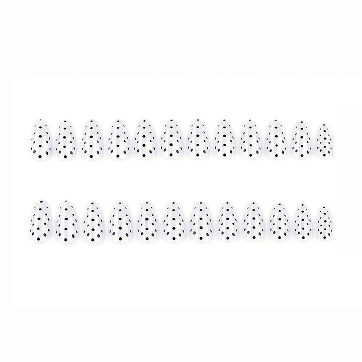 Elegant Polka Dot Press-On Nail Enhancements Stornfield