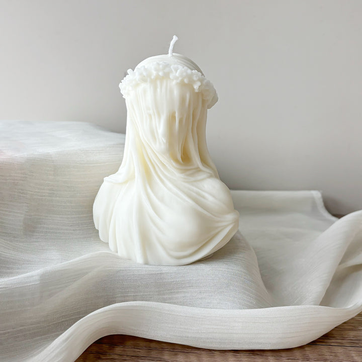 Artistic Virgin Mary Candle Holder