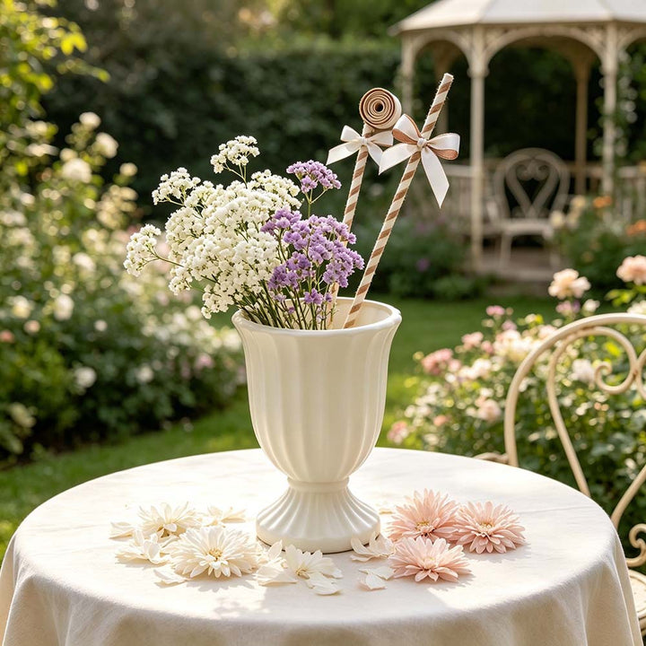 Elegant Fluted Decorative Planter Stornfeild