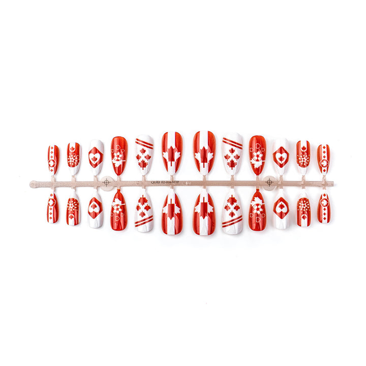 Sports-Themed Press-On Nail Art Set