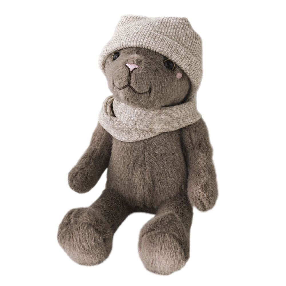 Plush Crowned Lion Soft Toy with Velvet Collar
