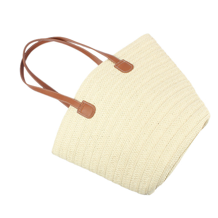 Stylish basket bag with leather handles Stornfield