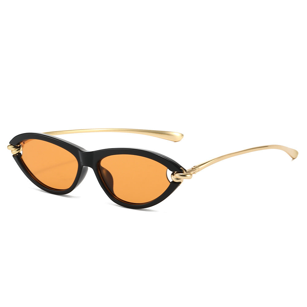 Chic Cat-Eye Sunglasses with Gold Accents Stornfield