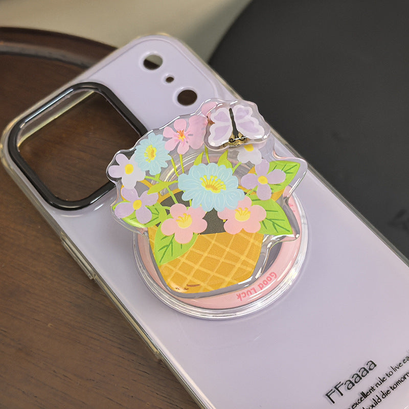 Floral Ice Cream Cone Phone Grip Stornfield