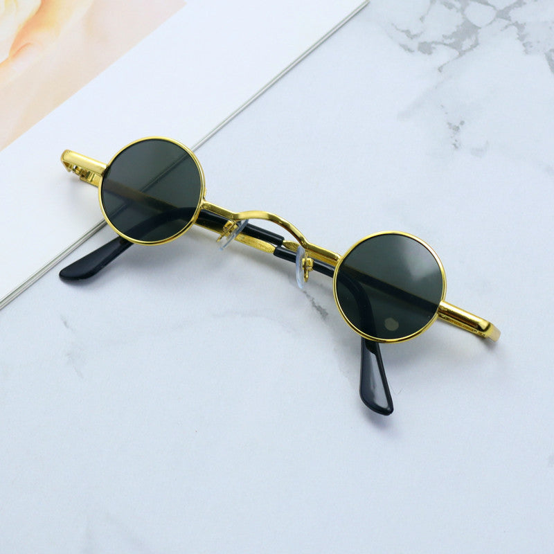 Retro-Inspired Round Metal Frame Sunglasses Stornfield