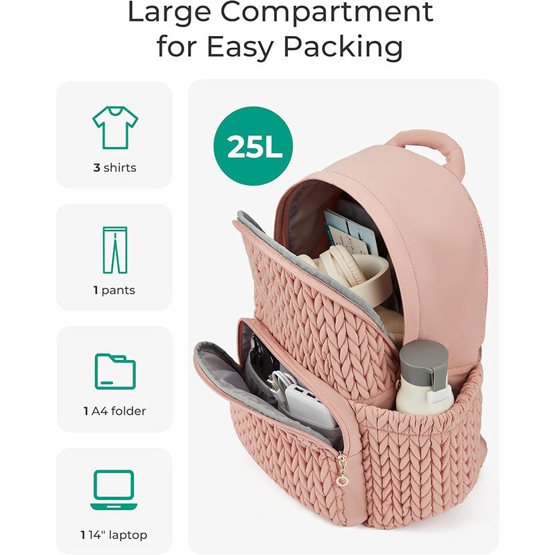 Fashionable backpack with braided structure Stornfield
