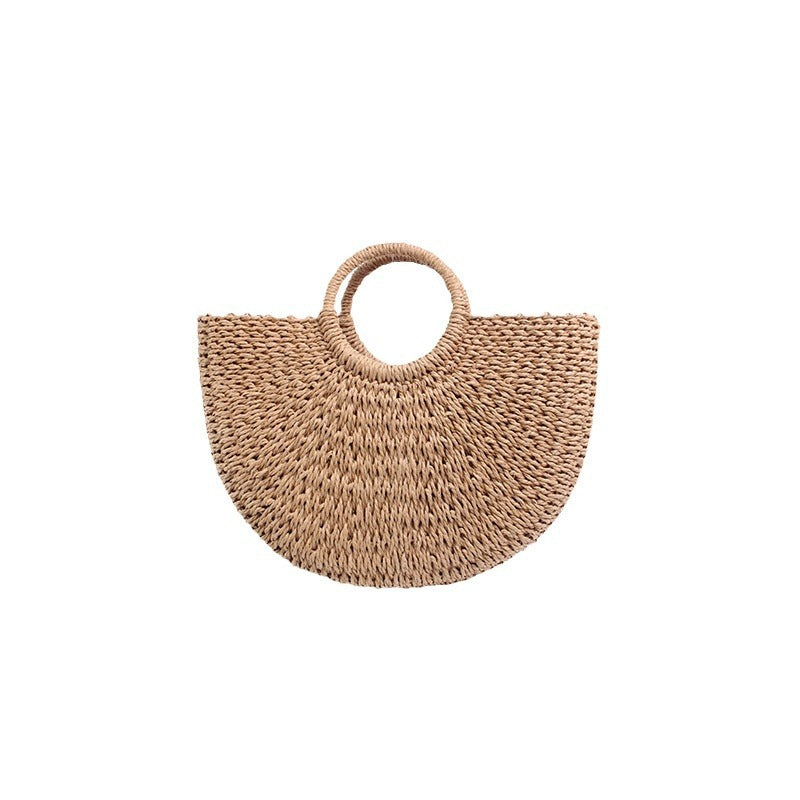 Generous basket bag with charming round handle Stornfield