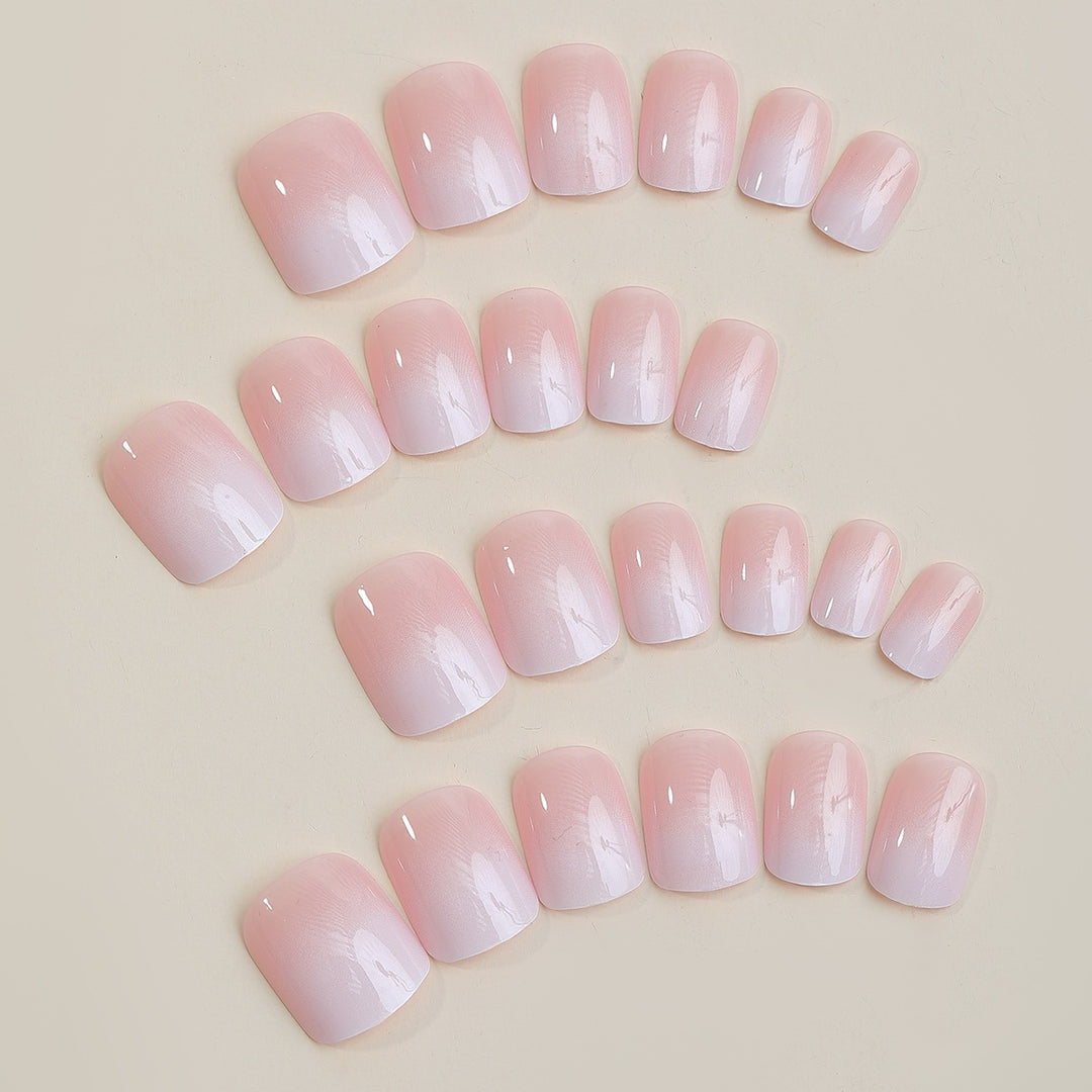 Artificial nail set with natural look and high-gloss finish Stornfield