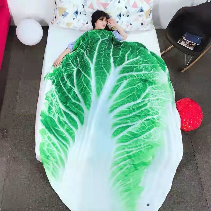 Watermelon Print Plush Throw Blanket