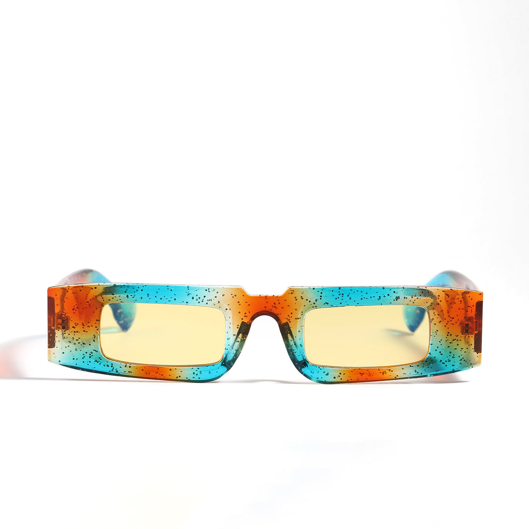 Women's fashionable geometric sunglasses with transparent frame and polarized lenses Stornfield