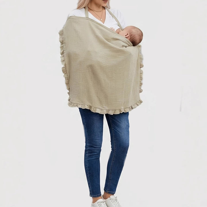 Stylish Ruffled Cotton Cooking Apron Stornfield