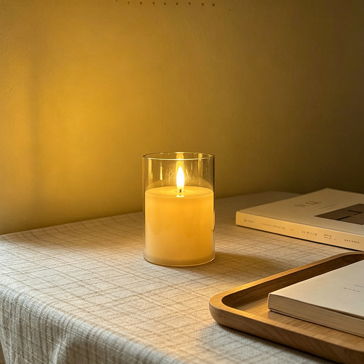 LED Scented Candle with Flame Effect Stornfield
