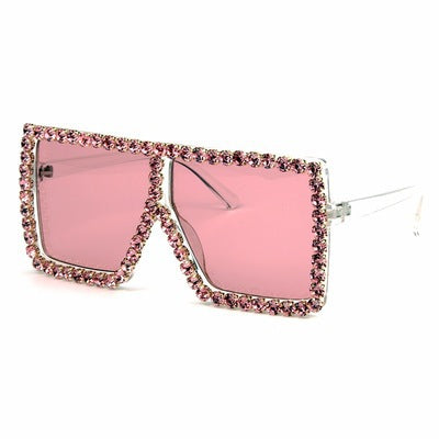 Women's oversized sunglasses with sparkly crystal frame Stornfield