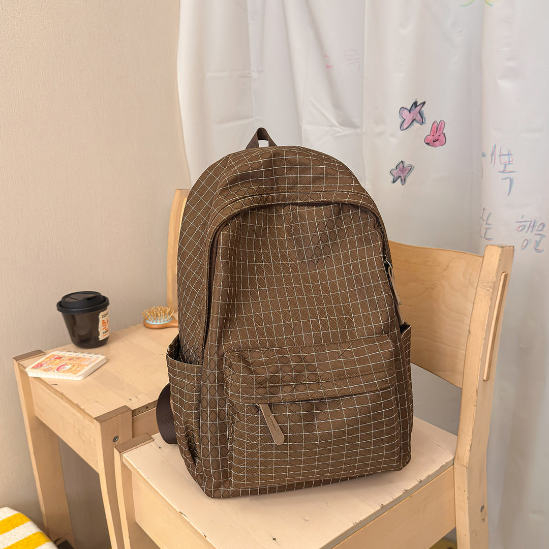 Casual Checkered Backpack Stornfield