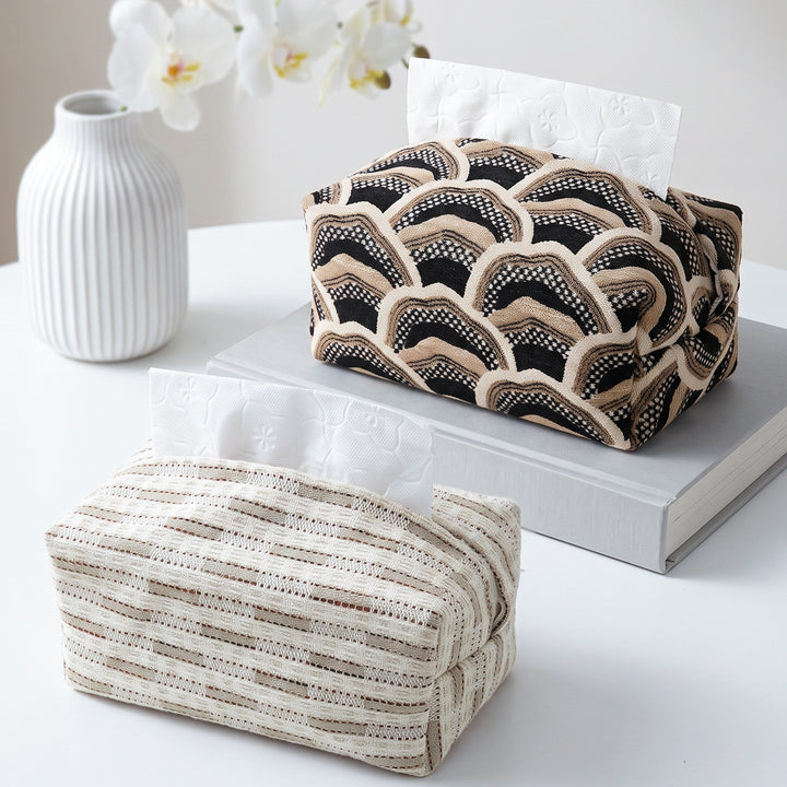 Decorative tissue box cover