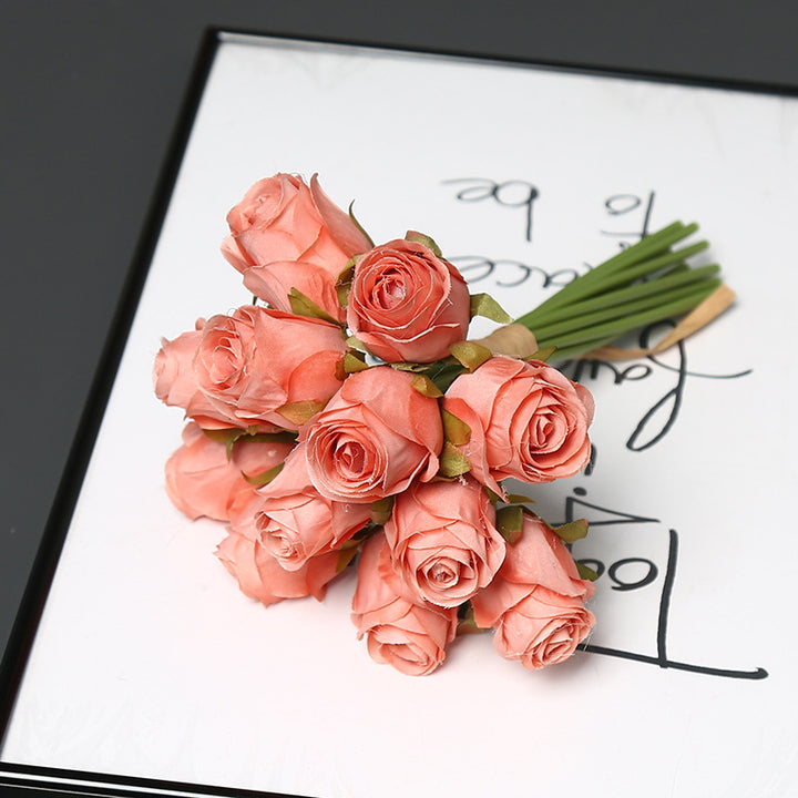 Elegant Faux Rose Bouquet for Home Decor