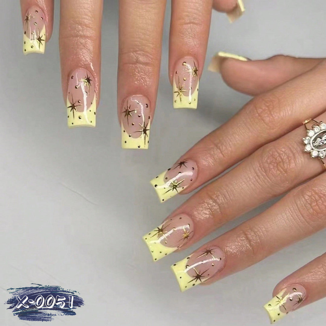 Glittery Star Accent Nail Art Set