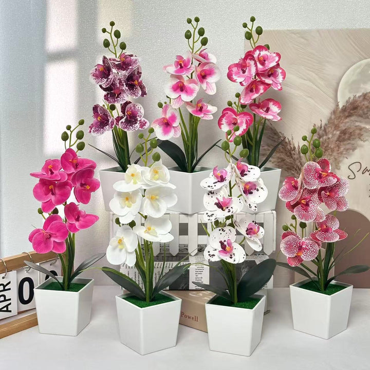 Elegant Artificial Orchid Plant for Tabletop Home Decor