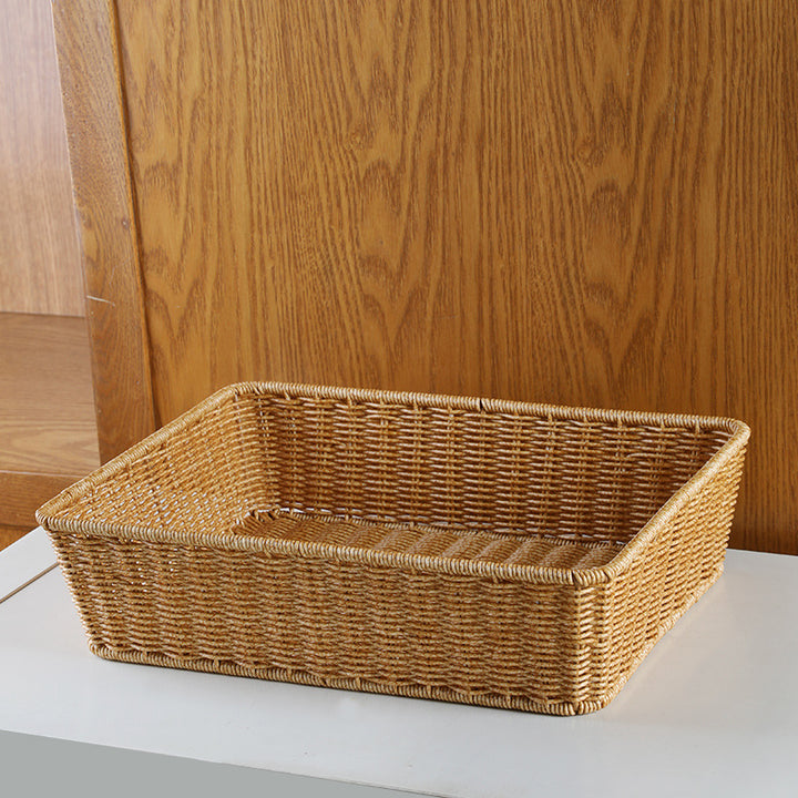 Unisex Rectangular Storage Basket made of hand-woven material Stornfield