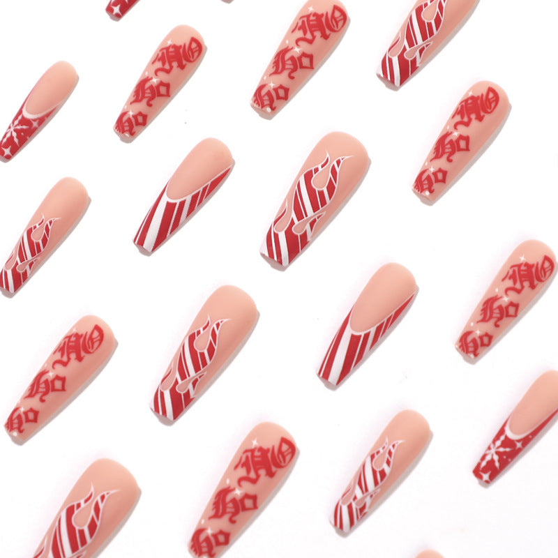 Artistic nail extensions in festive design Stornfield