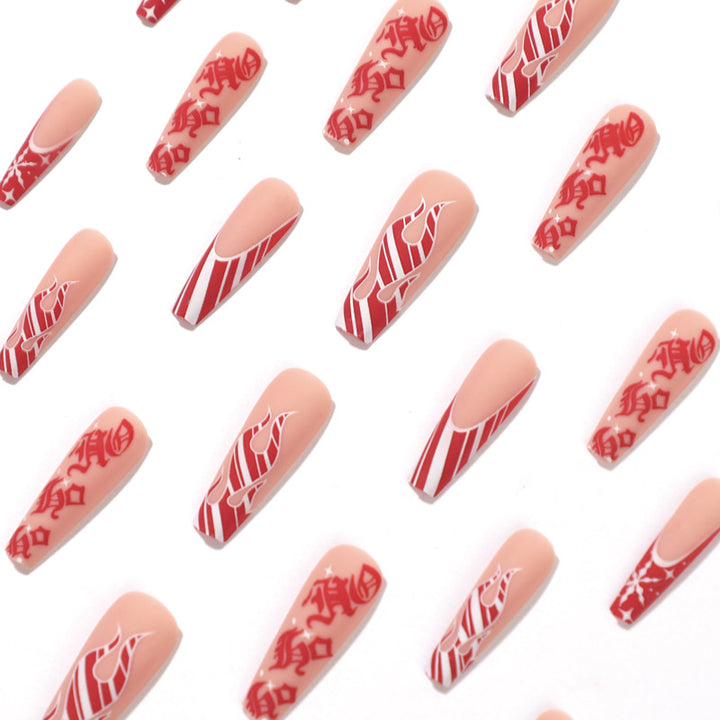Artistic nail extensions in festive design Stornfield