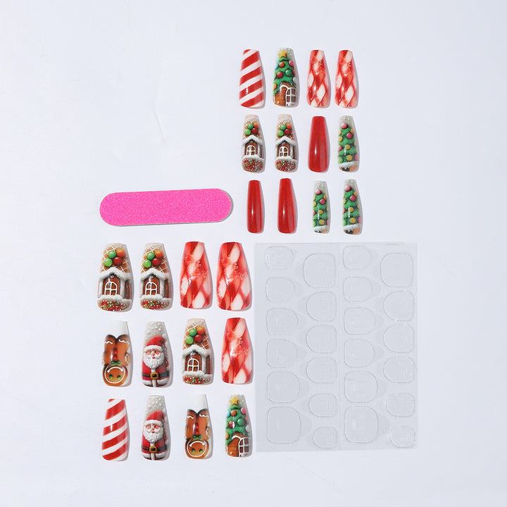 Creative nail art set with Christmas designs Stornfield