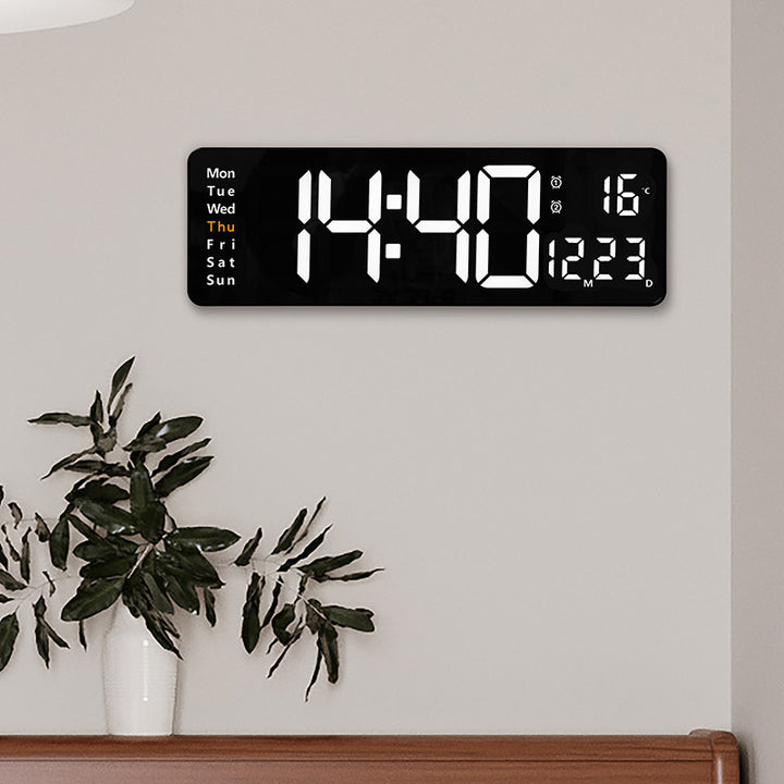 Digital wall clock with multifunctional LED display Stornfield