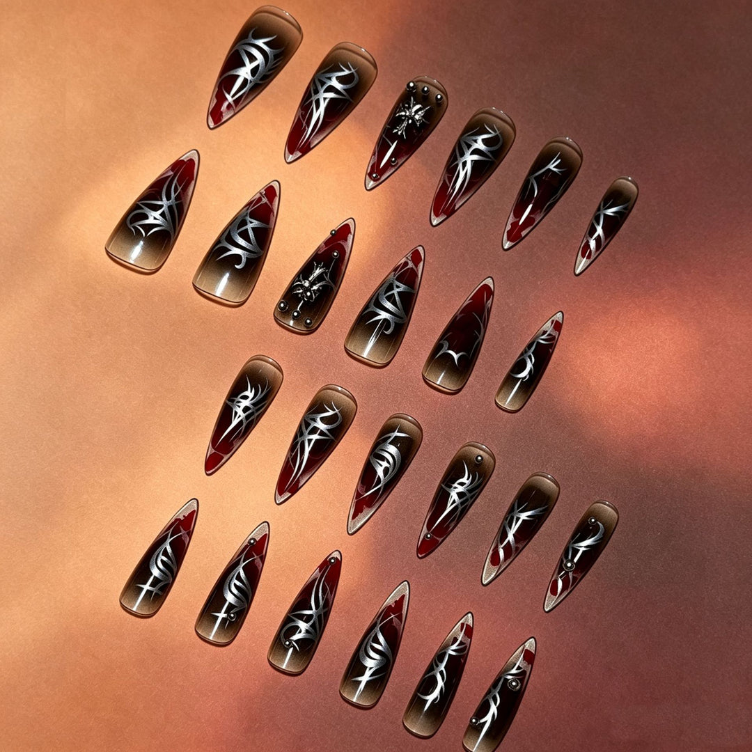 Artistic Gothic Press-On Nail Tips Stornfield