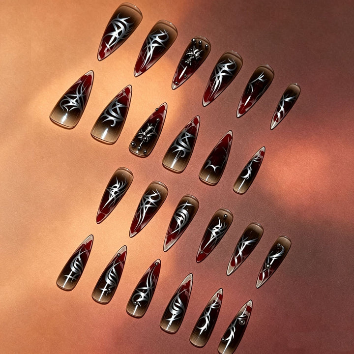 Artistic Gothic Press-On Nail Tips Stornfield