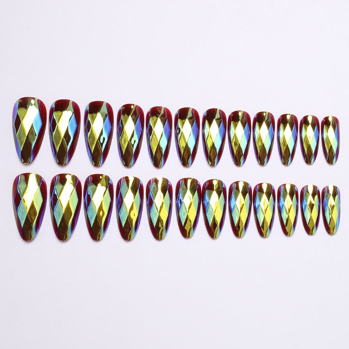 Diamond-Shaped Press-On Nail Set Stornfield