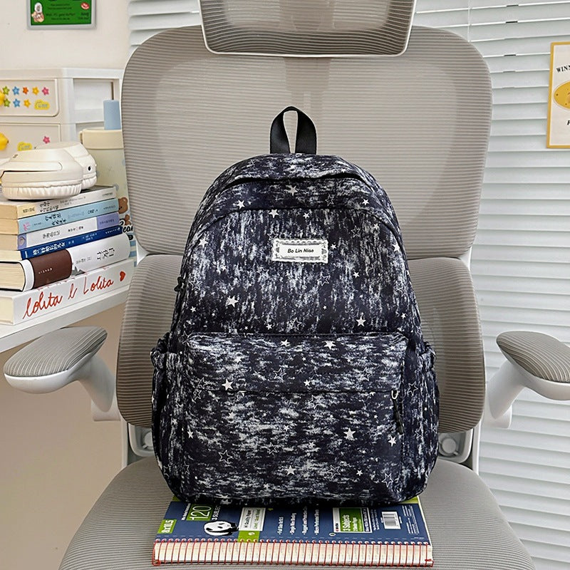 Star-Embellished Casual Backpack Stornfield 1791205930