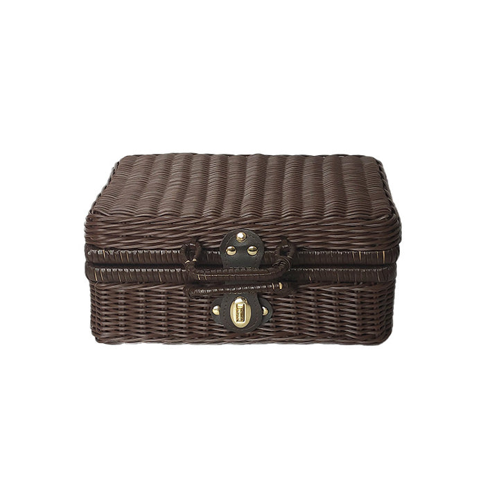 Vintage Wicker Storage Trunk Stornfield