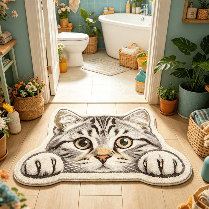 Decorative Dog Print Area Rug