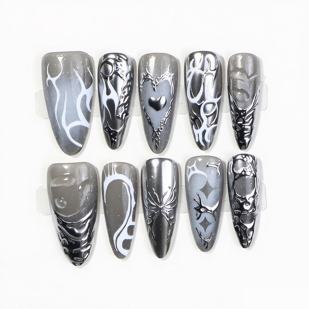 Artistic Premium Press-On Nail Design Stornfield
