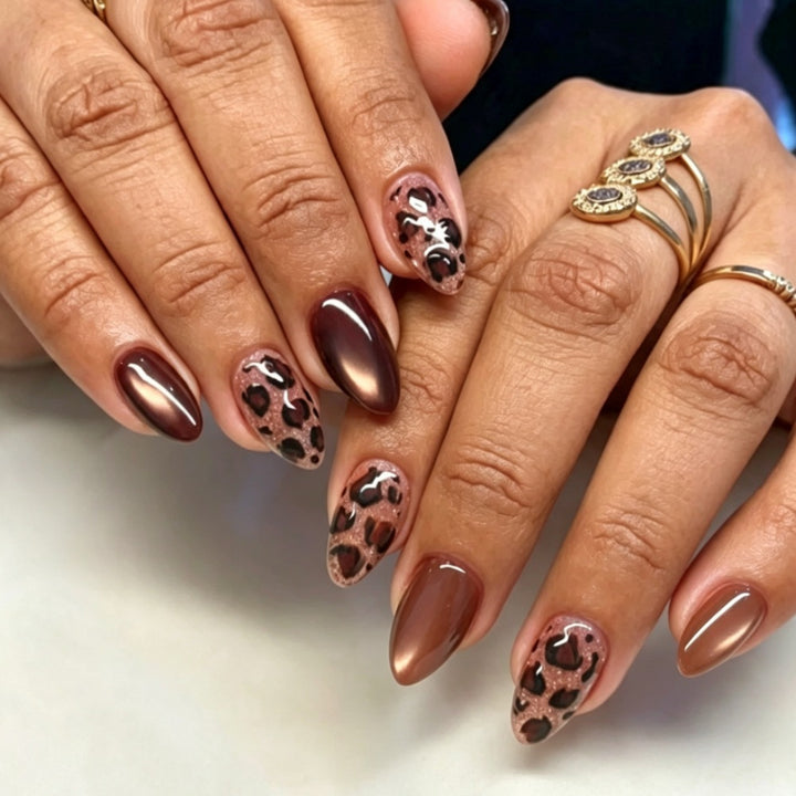 Luxe Leopard Print Press-On Nail Set Stornfield