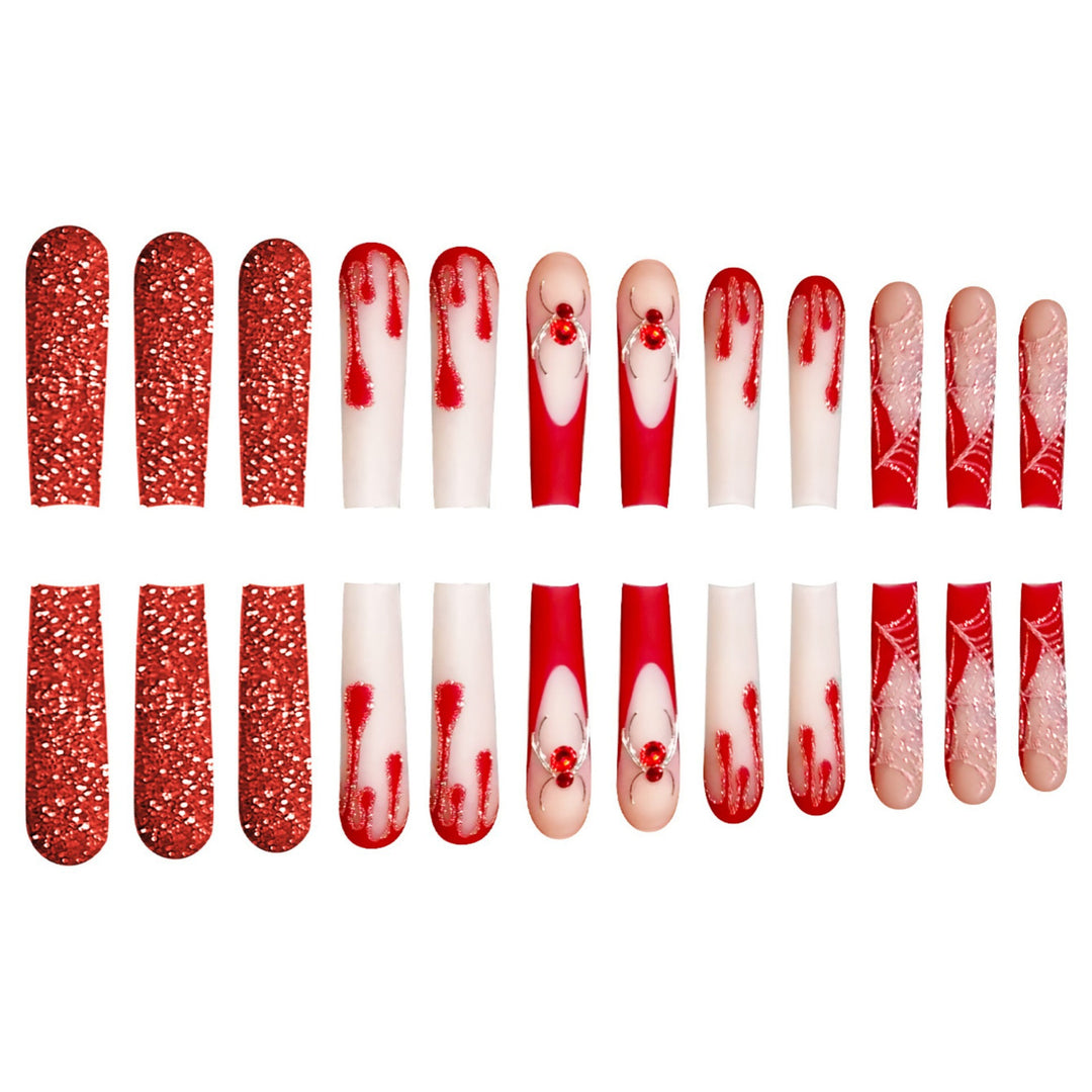 Stylish Long Acrylic Nail Art Extensions Stornfield
