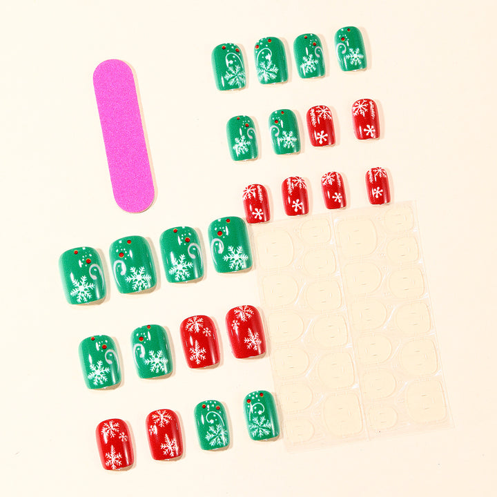 Festive Holiday-Themed Nail Art Extensions Stornfield 1789713261
