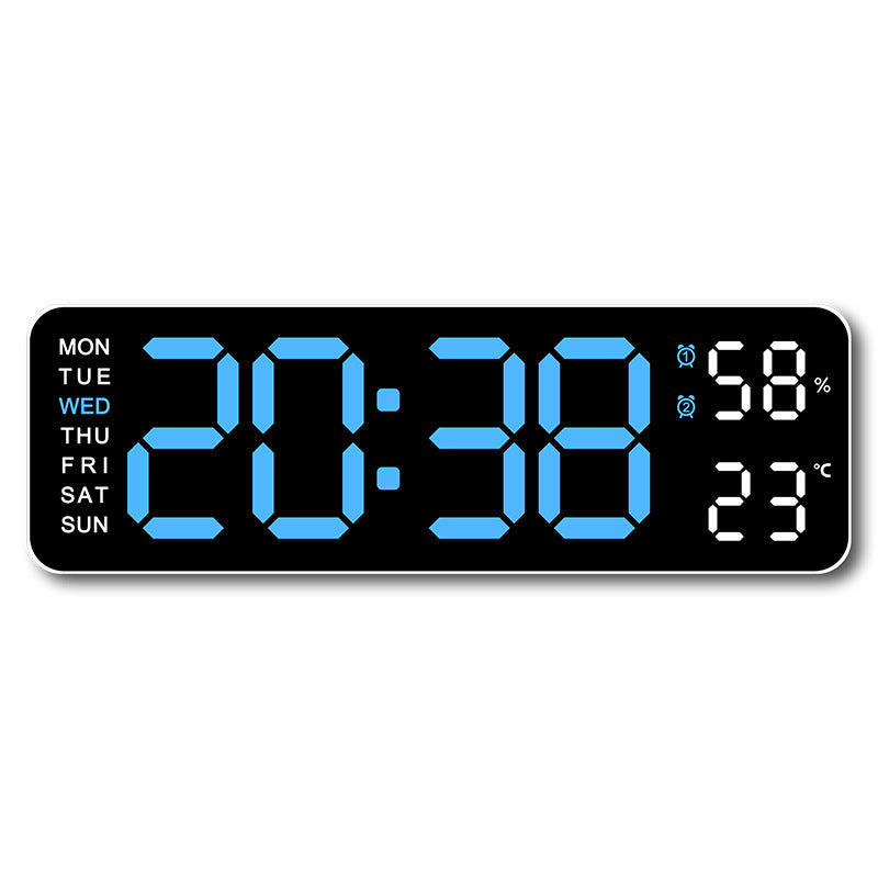 Digital wall clock with temperature and humidity display Stornfield