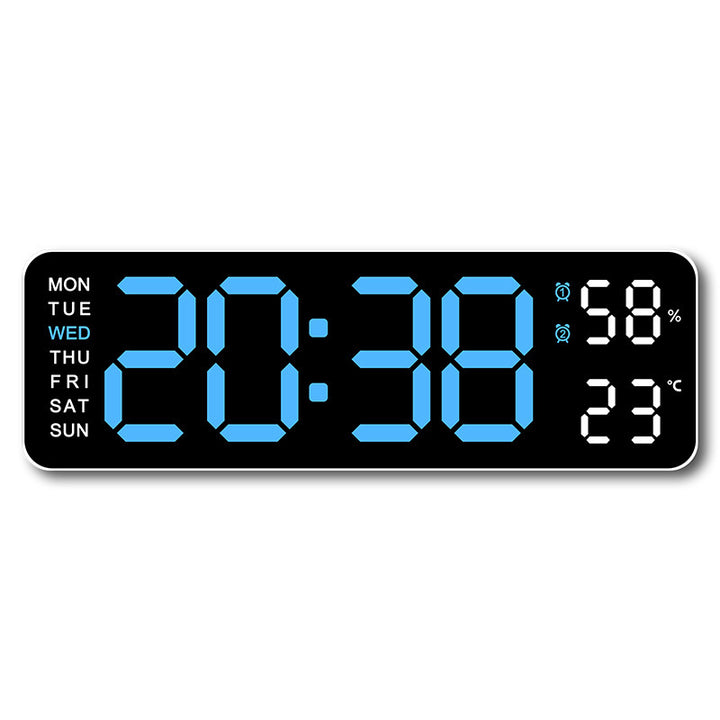 Digital wall clock with temperature and humidity display Stornfield