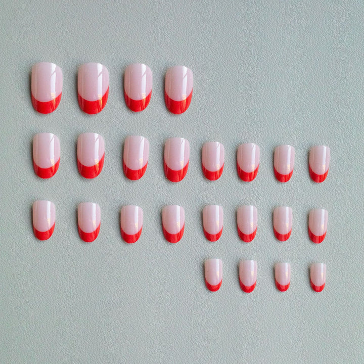 Elegant French Tip Nail Art Set