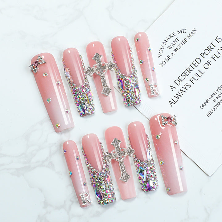Creative nail art set with glamorous rhinestone decorations Stornfield