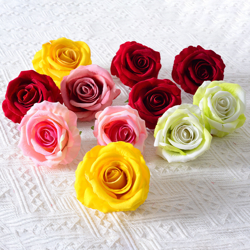 Realistic Fabric Rose Hair Accessory
