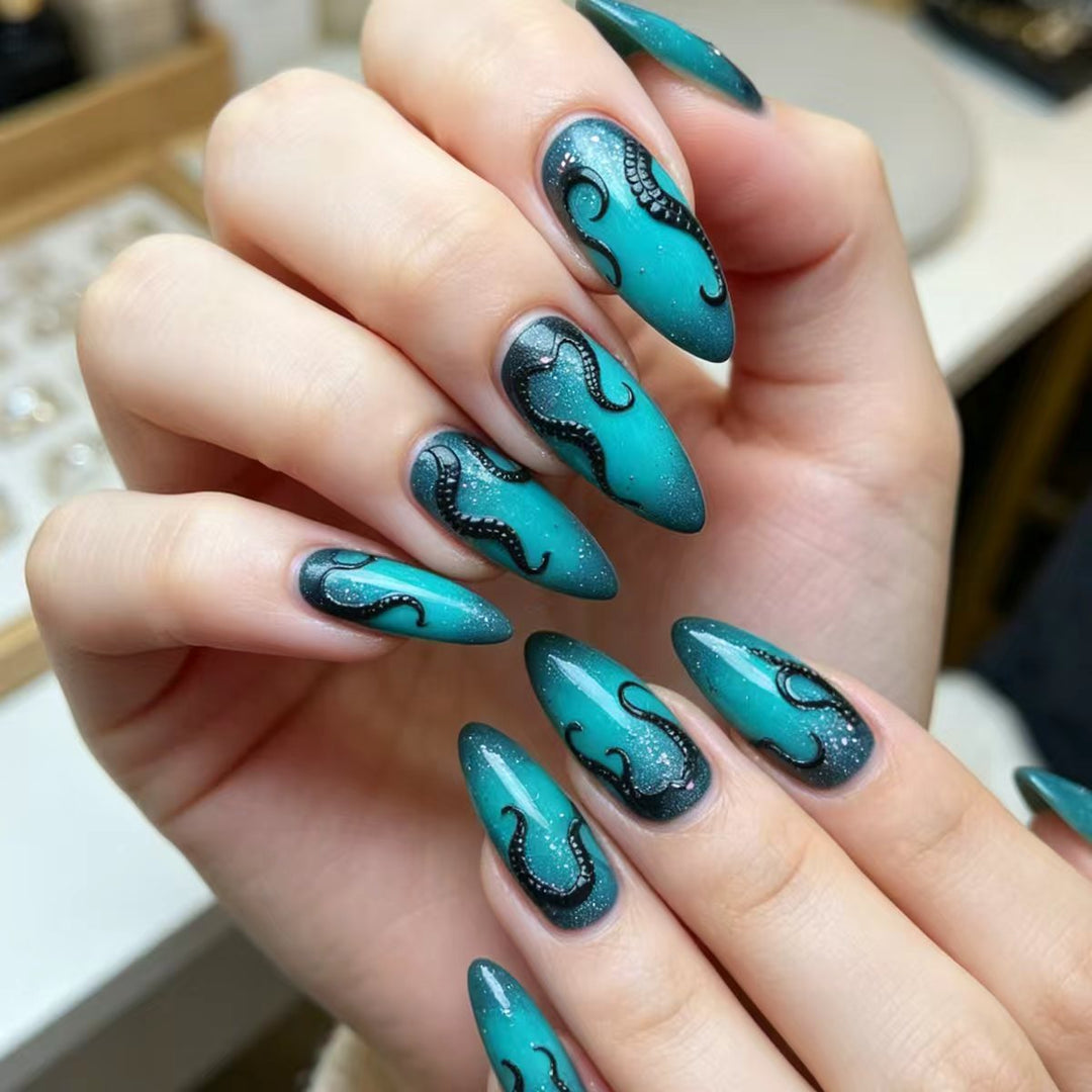 Creative Art Nails in Maritime Tentacle Design Stornfield
