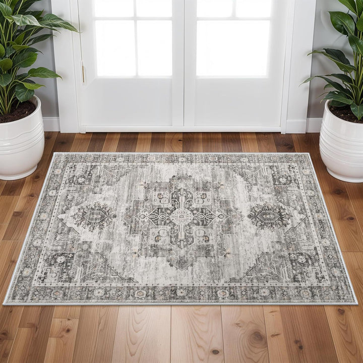 Vintage-inspired Bohemian rug