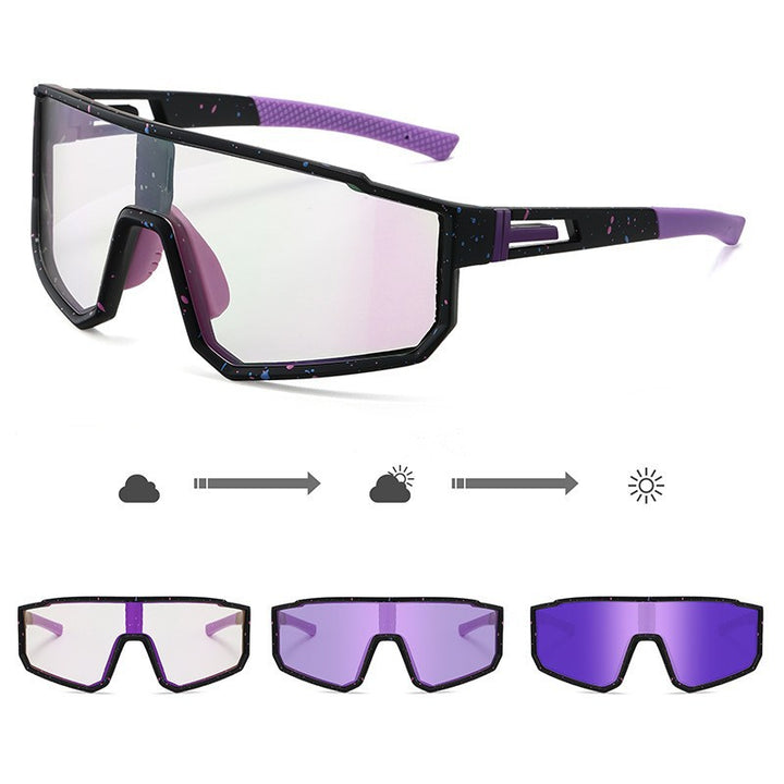 Unisex Sports Performance Sunglasses with Intelligent Light Change Stornfield