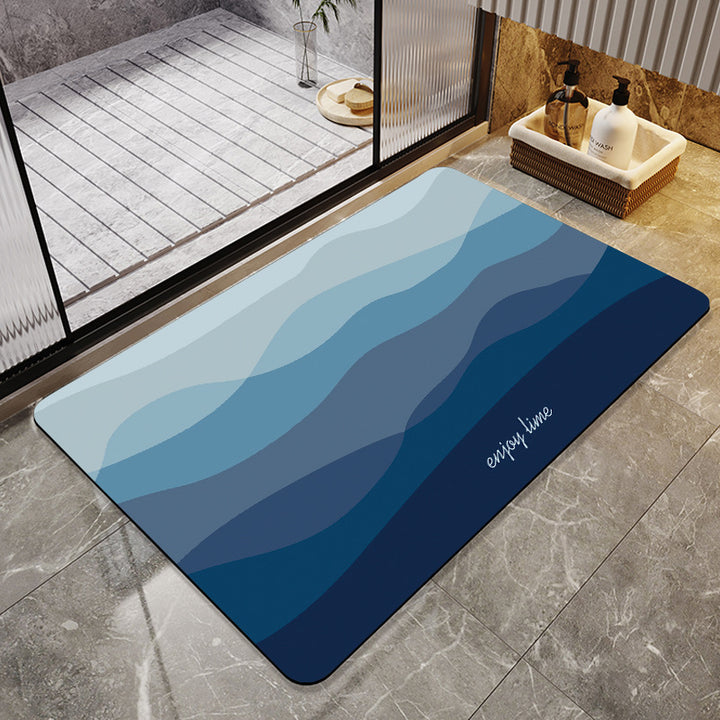 Motivational Phrase Bath Mat Stornfield