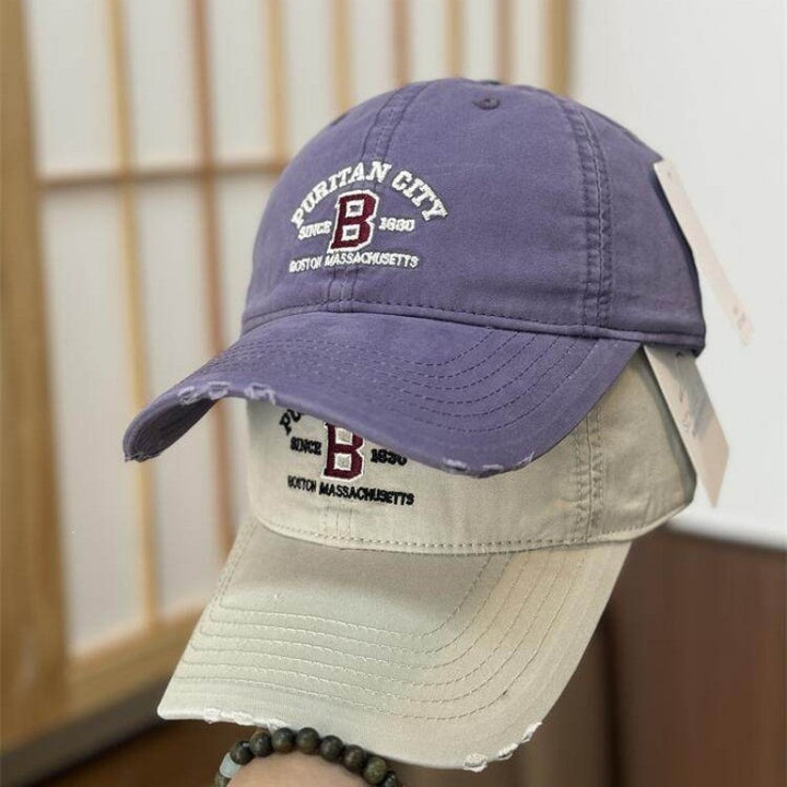 Women's Vintage Distressed Embroidered Baseball Cap Stornfield