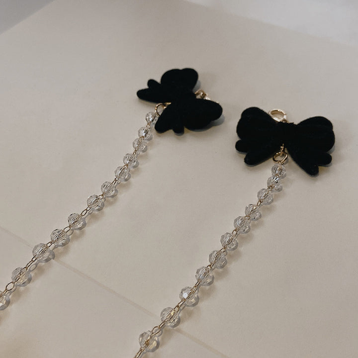 Jewelry holder chain with velvet bow pendant Stornfield