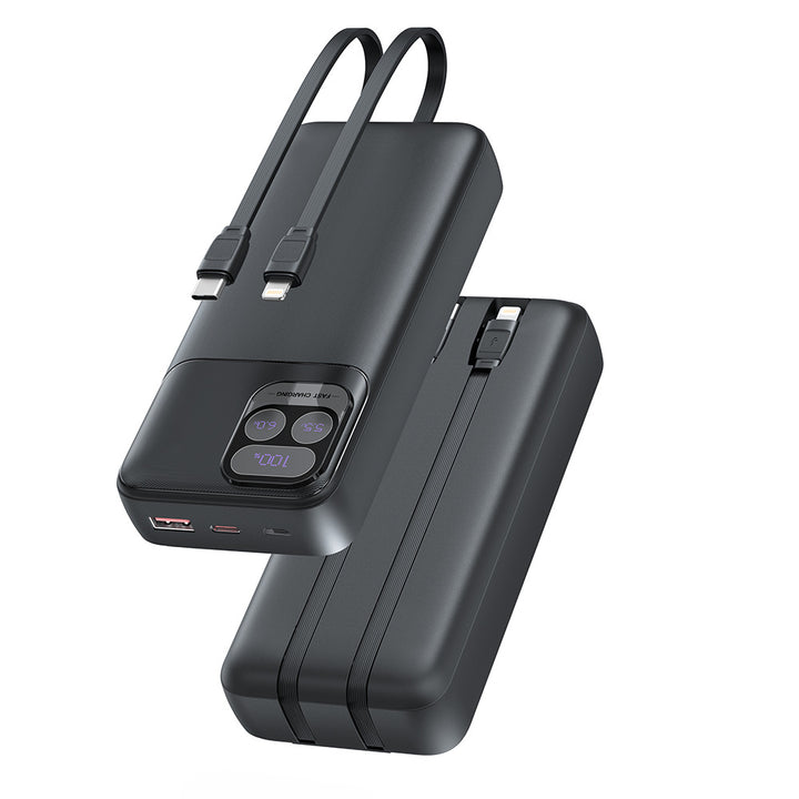 Power bank with dual charging cable and fast charging function Stornfield